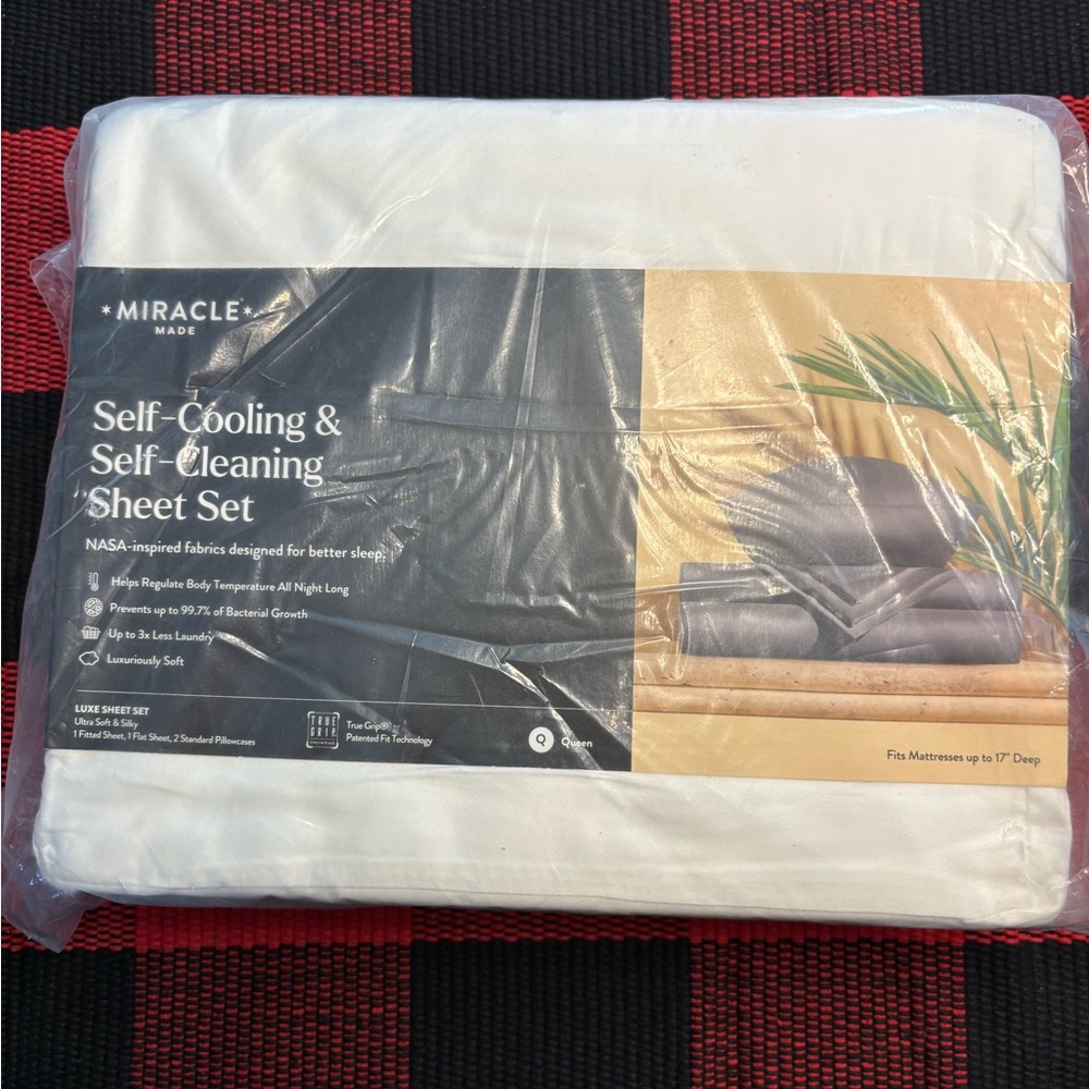 Miracle Self-Cooling & Self-Cleaning Sheet Set White